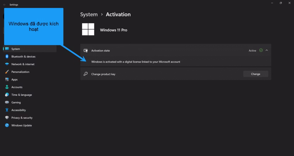 Kiểm tra trạng thái kích hoạt Windows