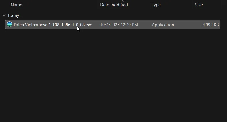Chạy patch Stardew Valley Việt Hóa