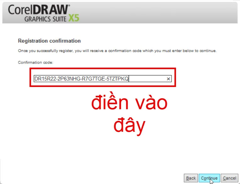 Tải CorelDRAW Graphics Suite X5 Full Miễn Phí Cho Máy Tính Điền key vào Coreldraw x5