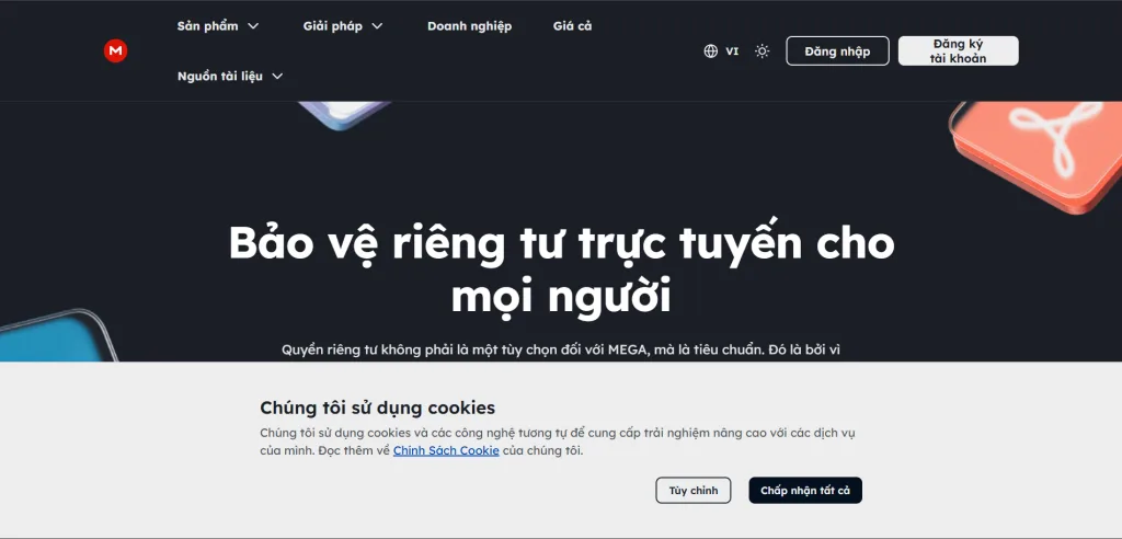 Dịch vụ lữu trữ đám mây MEGA