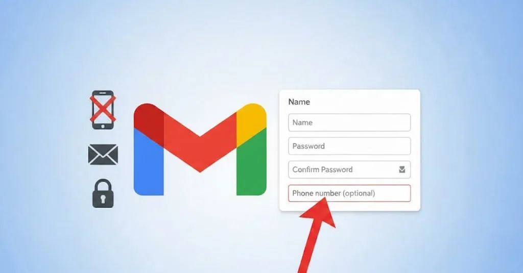 Tạo tài khoản Gmail không cần số điện thoại