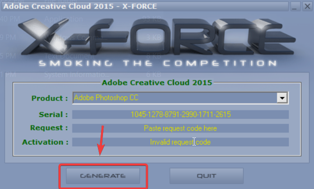 Tạo key Photoshop CC 2015