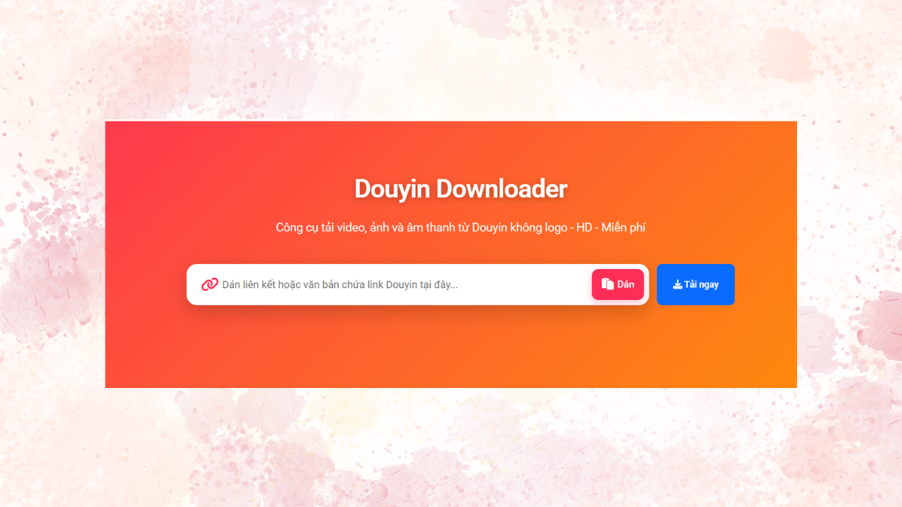 Sử dụng Douyn Downloader