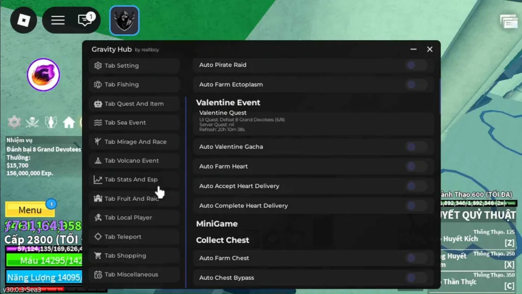 Script hack Blox Fruits no key