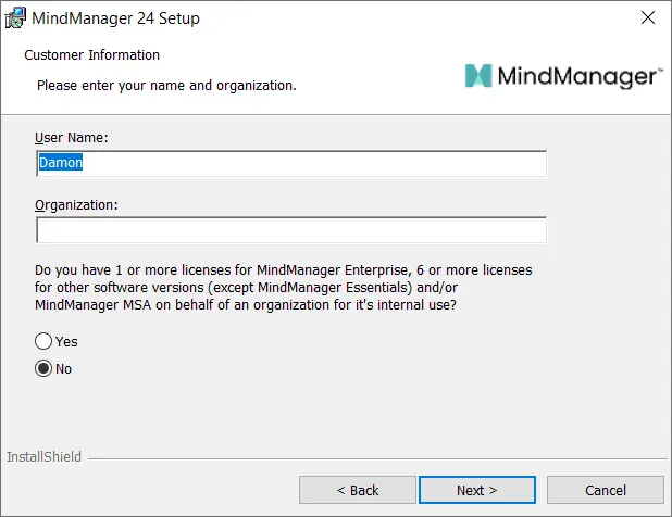 Tải Mindjet MindManager Full tính năng vĩnh viễn Ấn Next