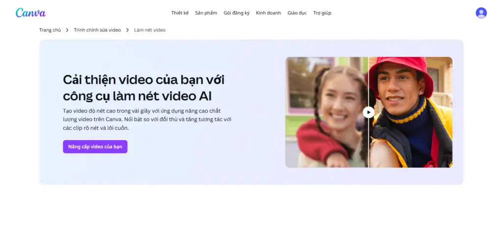 Canva cải thiện độ nét video bằng AI