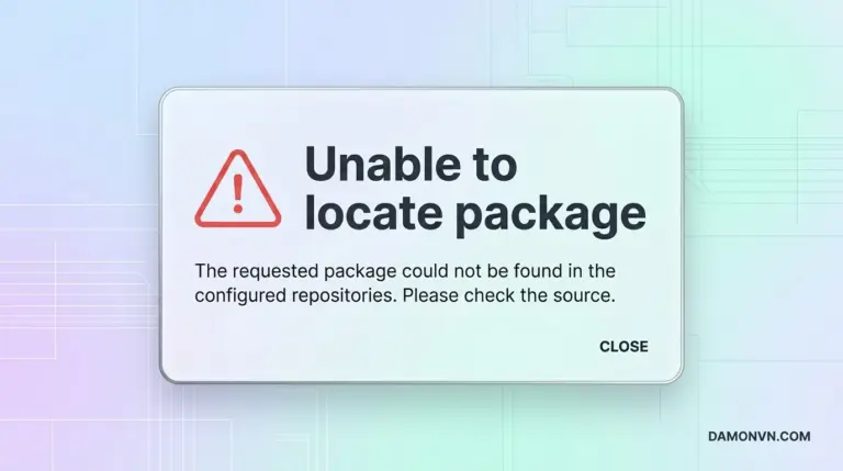 Cách sửa lỗi Unable To Locate Package khi chạy lệnh Termux