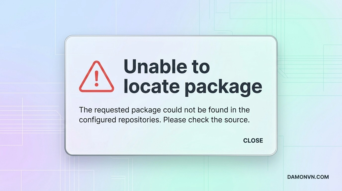 Cách sửa lỗi Unable To Locate Package khi chạy lệnh Termux Cách sửa lỗi Unable To Locate Package khi setup termux chi tiết