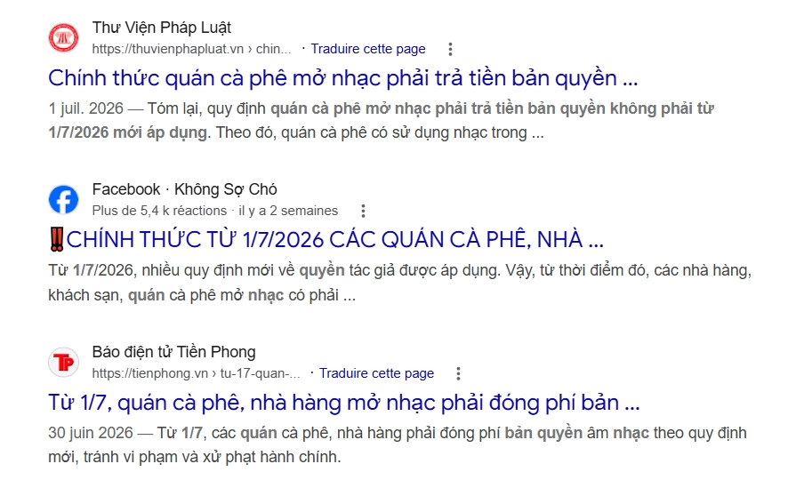 Luật bản quyền nhạc mới từ ngày 1/7