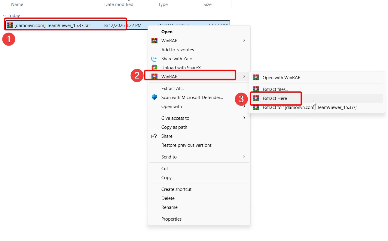 Tải và cài đặt TeamViewer 15.37 full tính năng miễn phí Giải nén TeamViewer