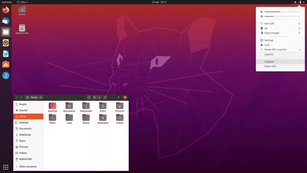 Giao diện Ubuntu