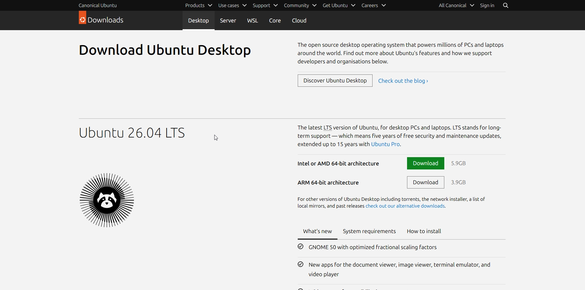 Tải file ISO Unbuntu