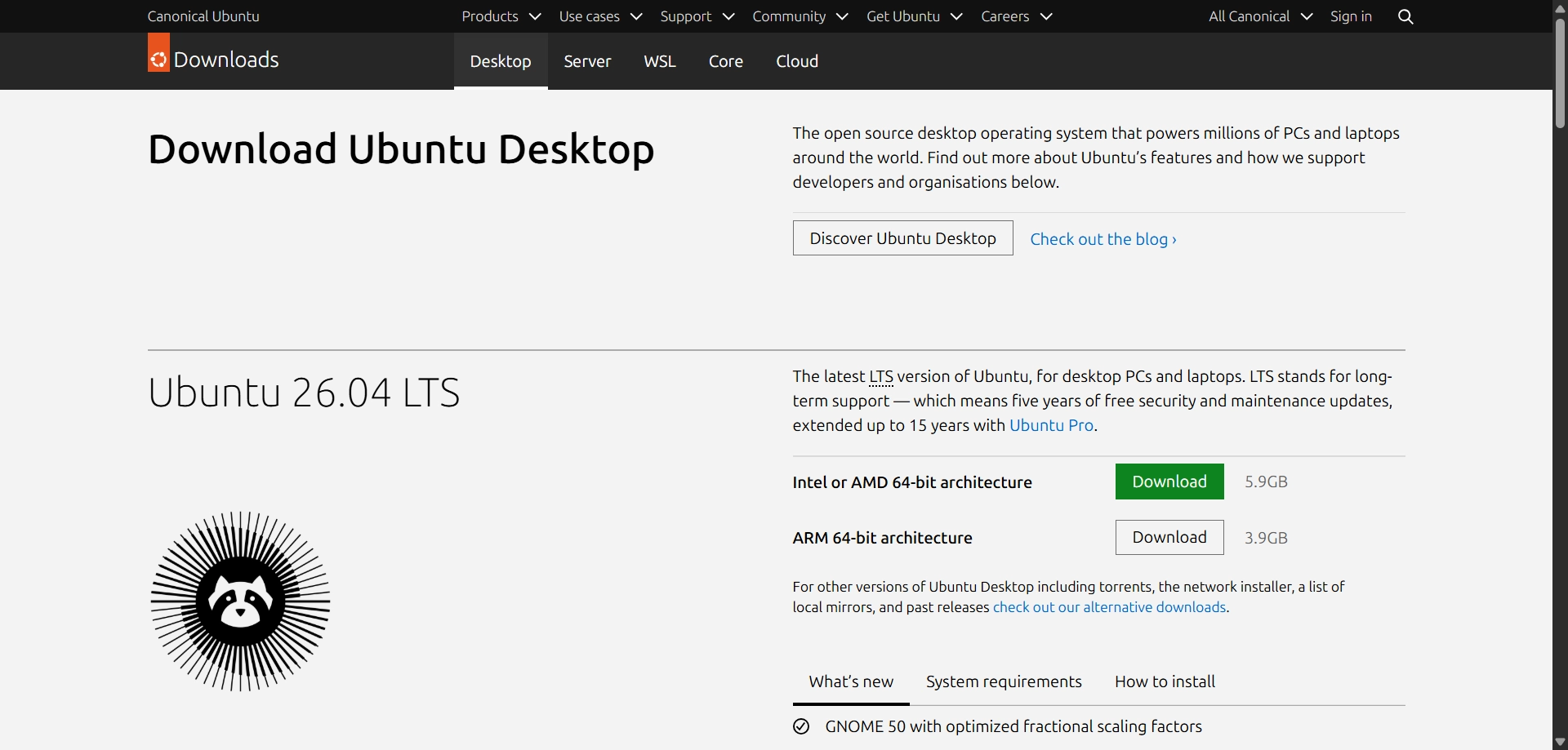 Tải file ISO Ubuntu